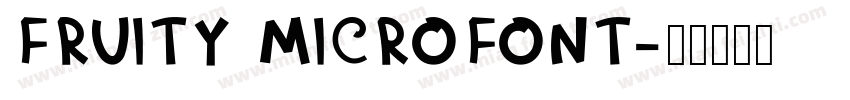 Fruity microfont字体转换